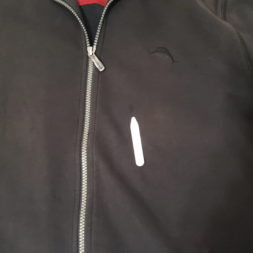 Tommy Bahama full zip Jacket Men's medium black - Picture 6 of 8